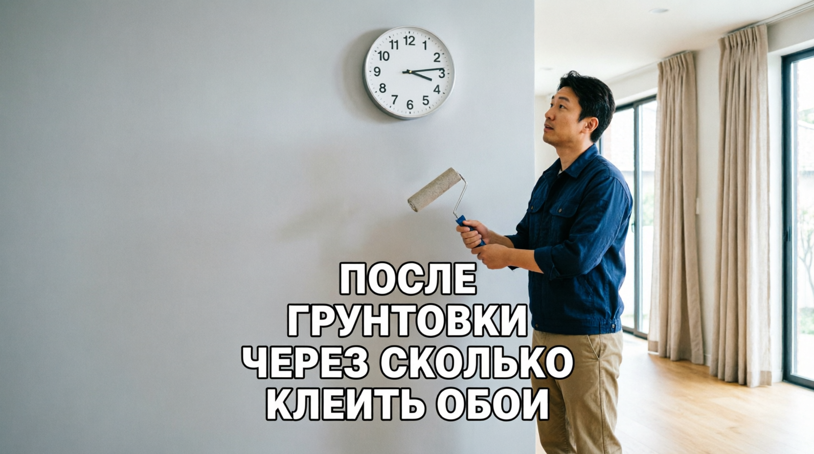 После грунтовки через сколько можно клеить обои